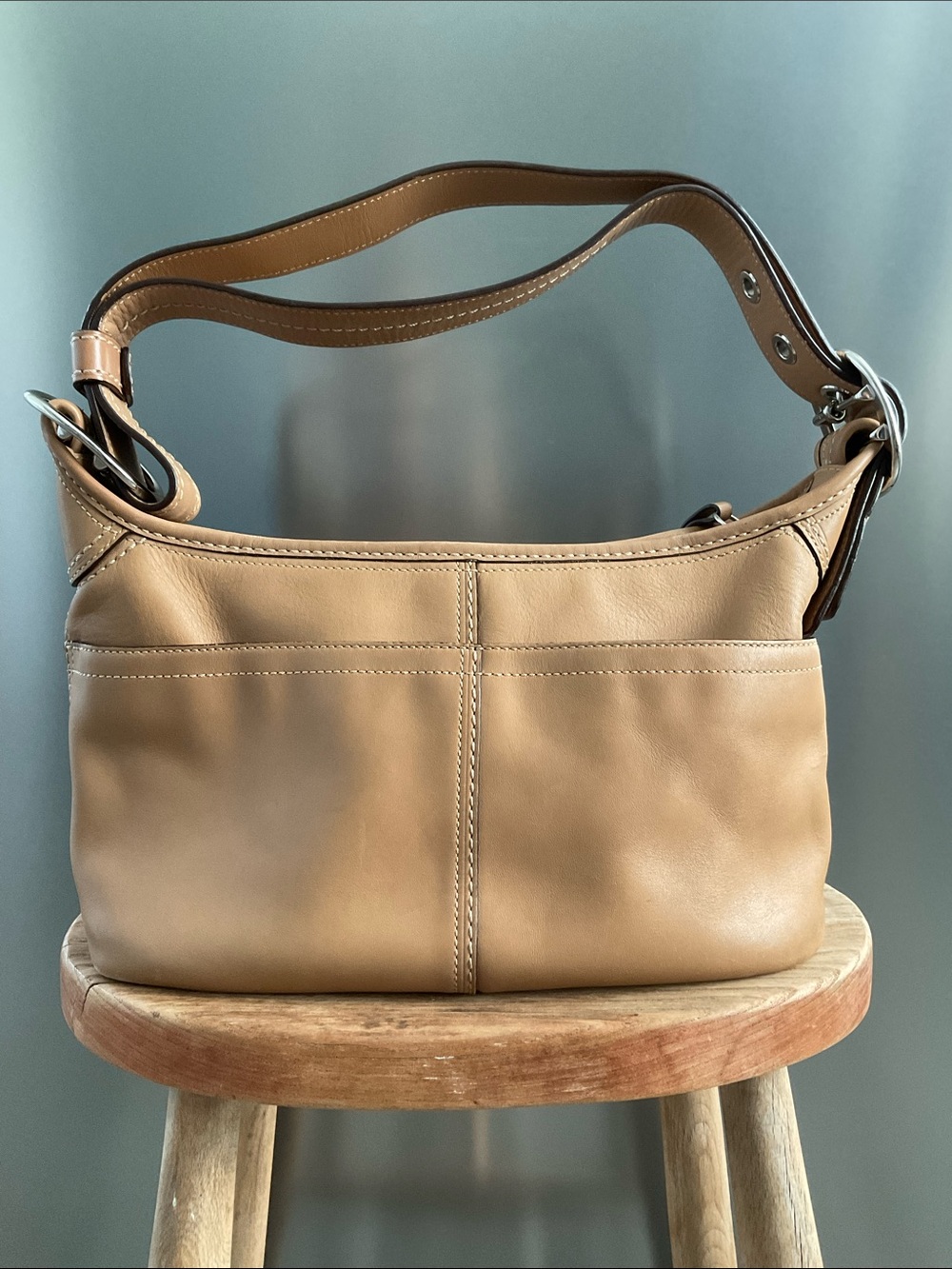Coach Tan Leather Hobo Bag